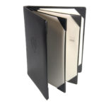 Menu Cover Two-Fold with Two Hinges - Black