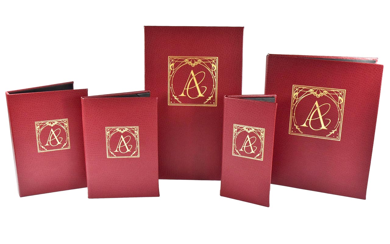 Baby Ostrich Claret Set - Gold Foil