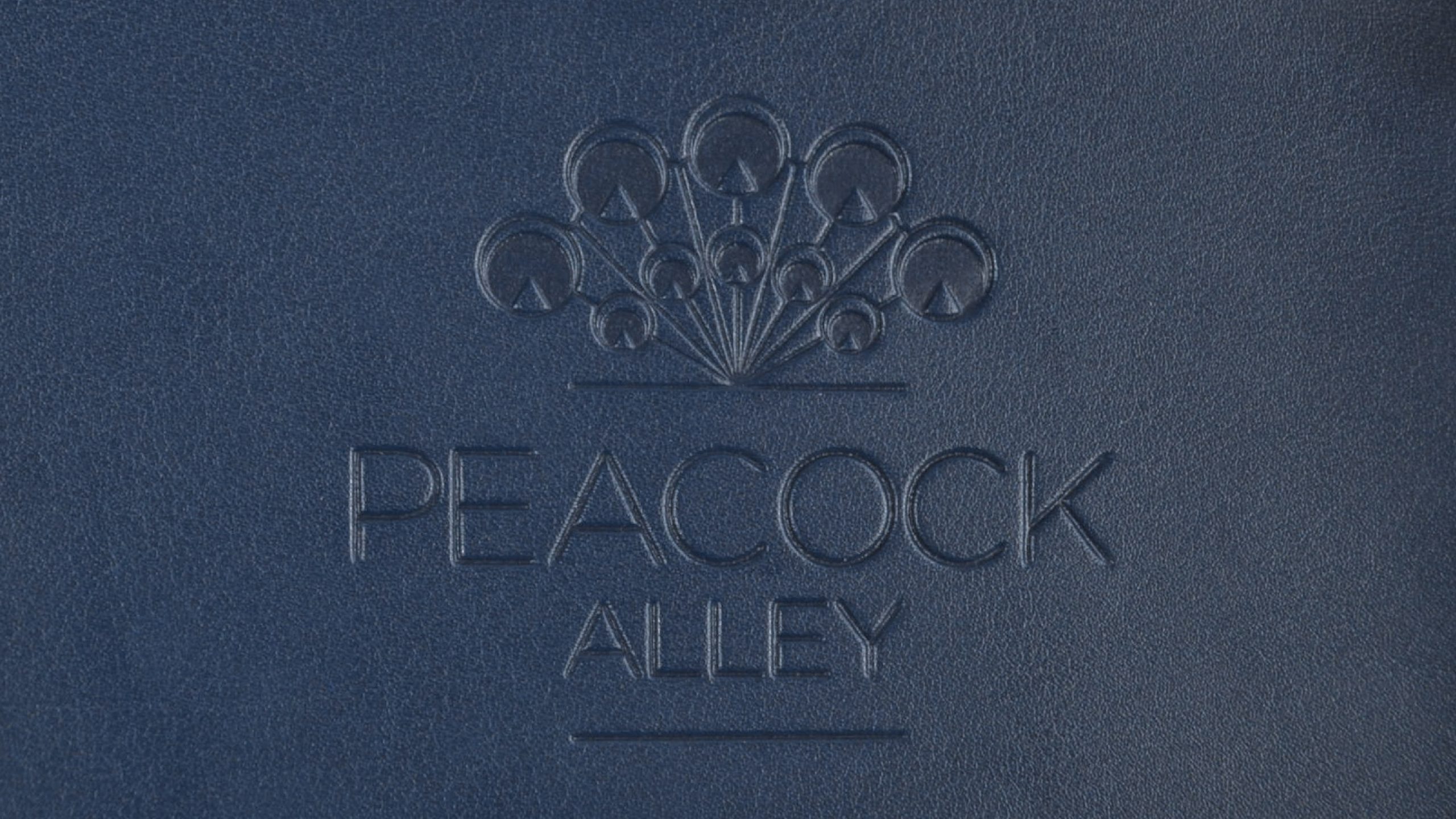 Blind Logo on Blue Calf