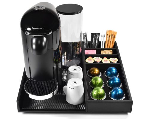 Nespresso hotel room coffee organizer tray